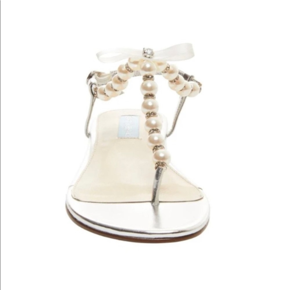 Pearl Thong Sandals by Betsey Johnson